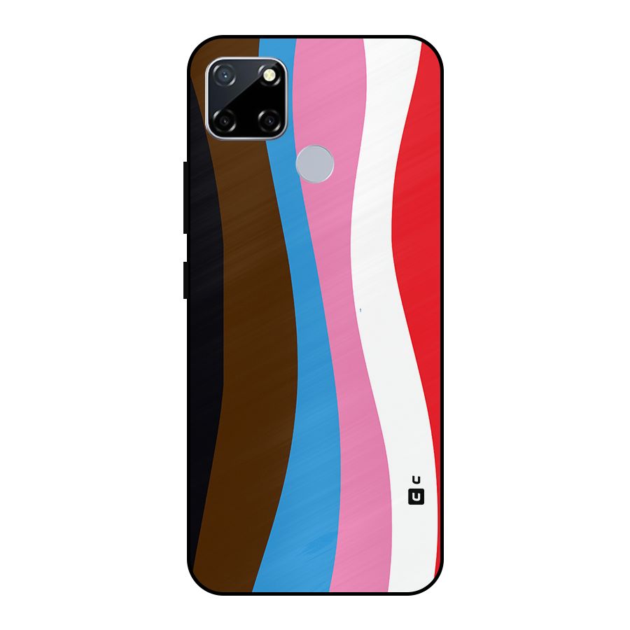 Modern Curves Metal Back Case for Realme Narzo 30A