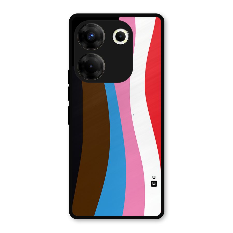 Modern Curves Metal Back Case for Tecno Camon 20