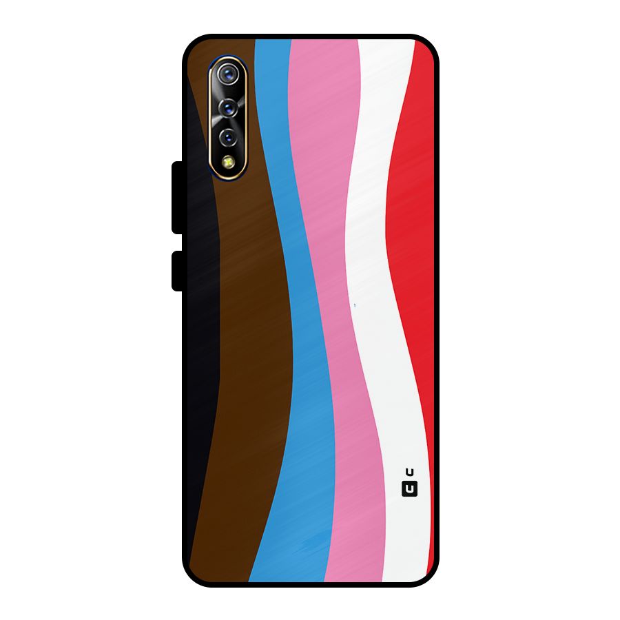 Modern Curves Metal Back Case for Vivo S1