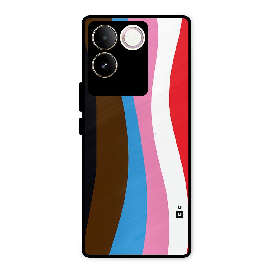 Modern Curves Metal Back Case for Vivo T2 Pro