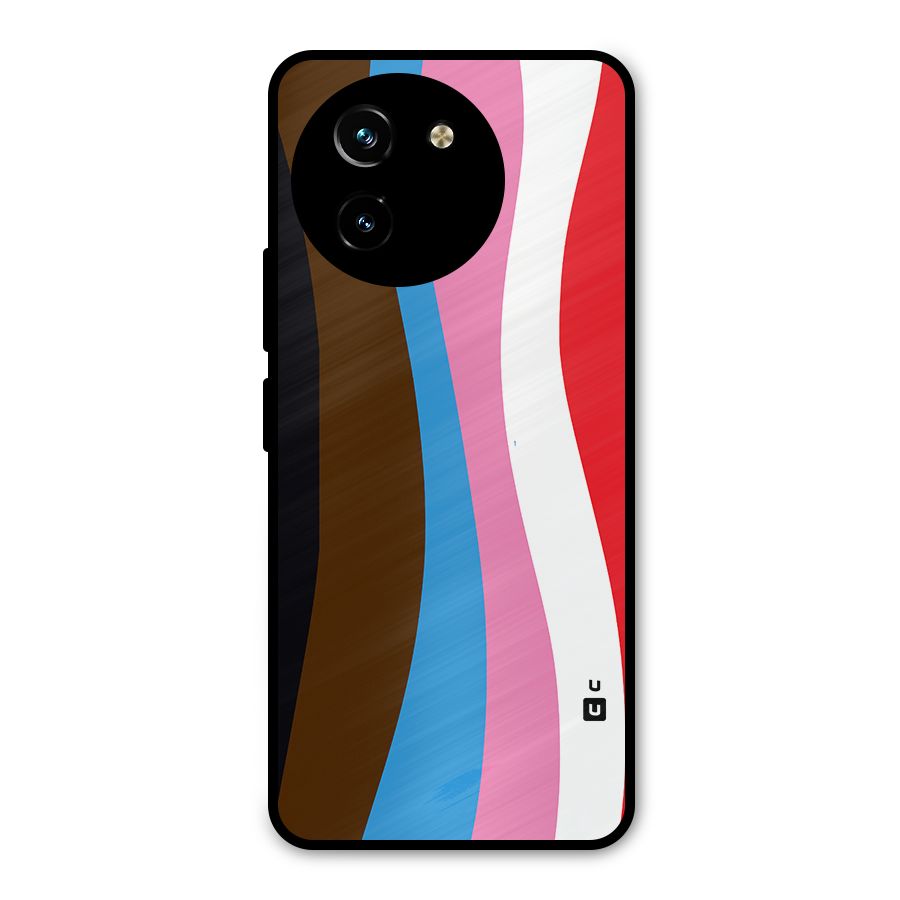 Modern Curves Metal Back Case for Vivo T3x