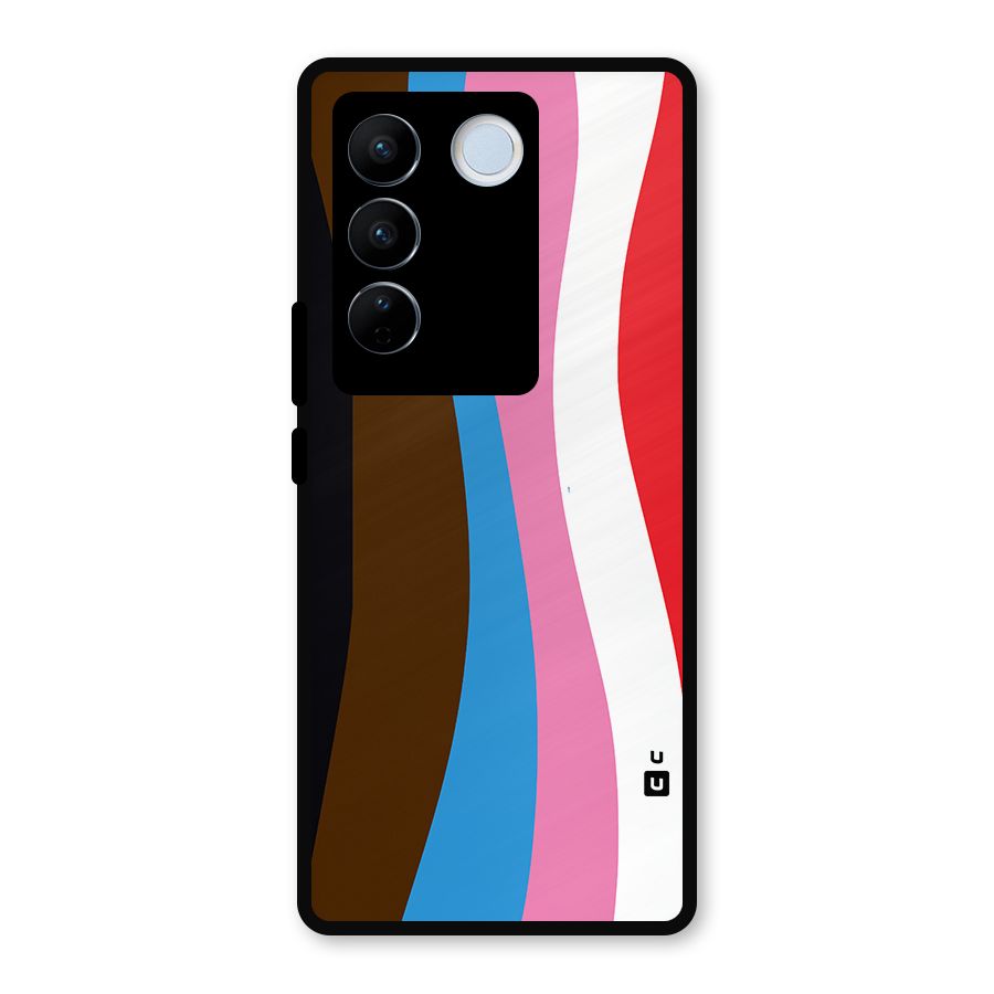 Modern Curves Metal Back Case for Vivo V27