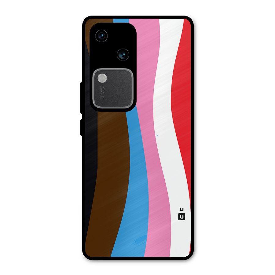 Modern Curves Metal Back Case for Vivo V30