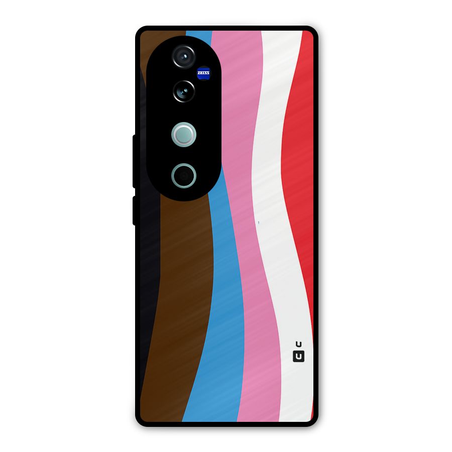 Modern Curves Metal Back Case for Vivo V40