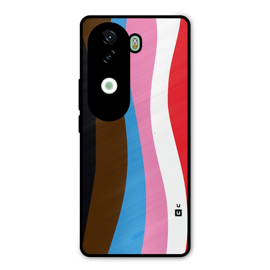 Modern Curves Metal Back Case for Vivo V40e