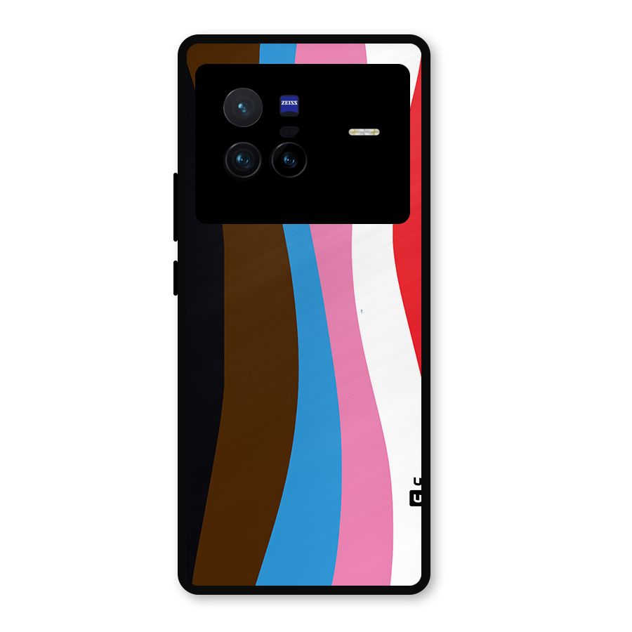 Modern Curves Metal Back Case for Vivo X80