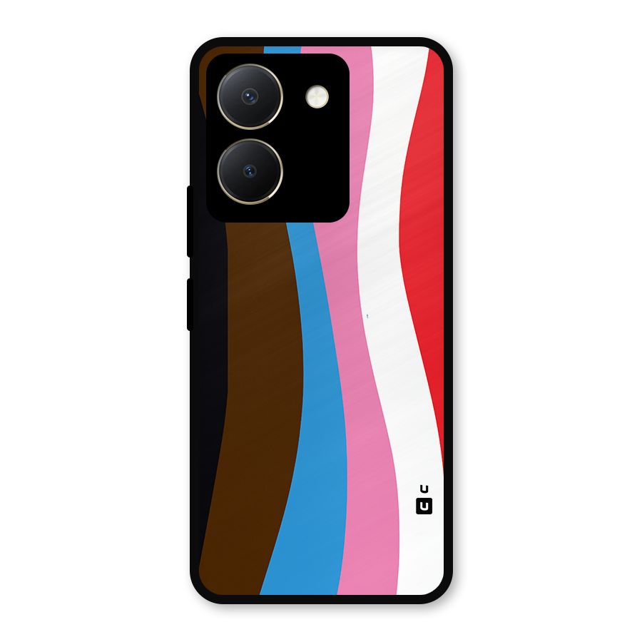 Modern Curves Metal Back Case for Vivo Y36