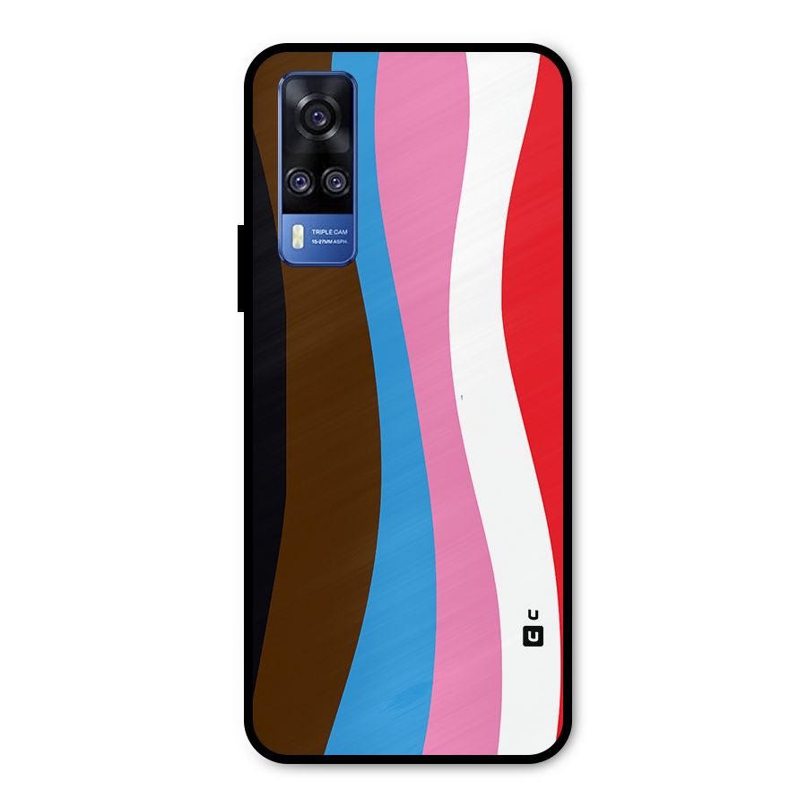 Modern Curves Metal Back Case for Vivo Y51A