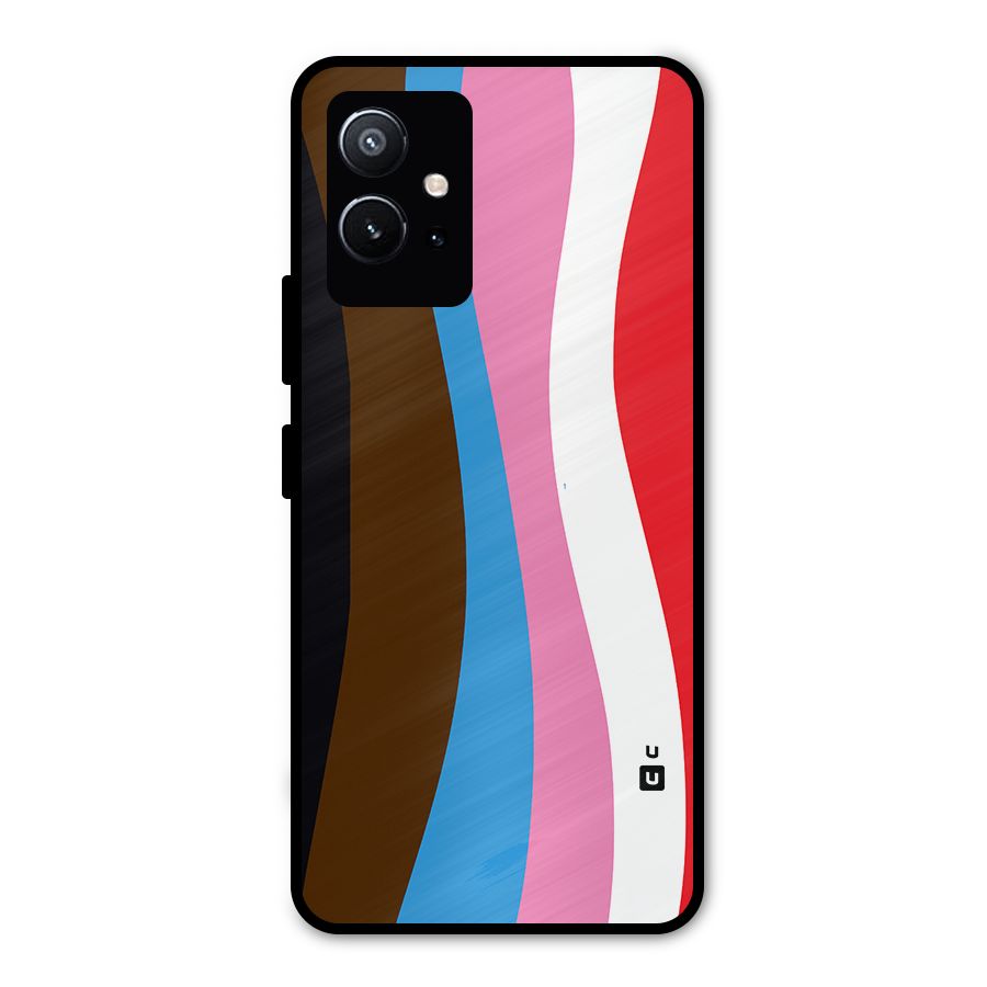 Modern Curves Metal Back Case for Vivo Y75 5G