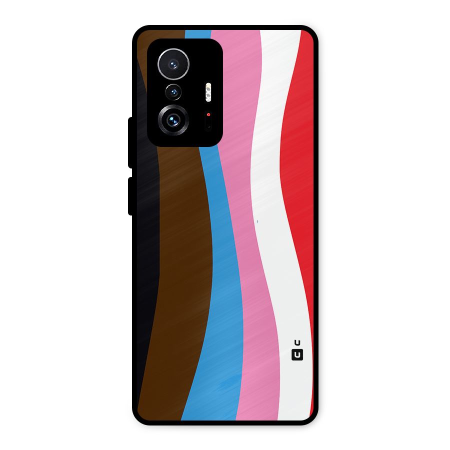 Modern Curves Metal Back Case for Xiaomi 11T Pro