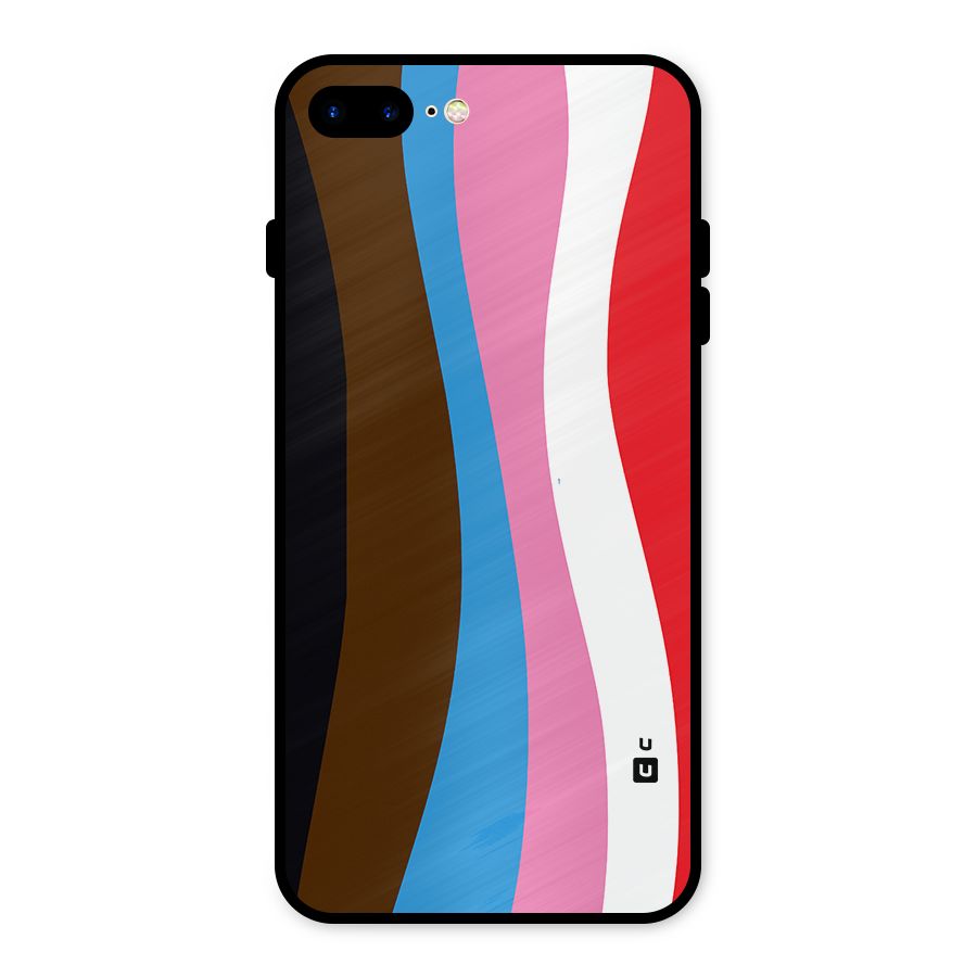 Modern Curves Metal Back Case for iPhone 8 Plus