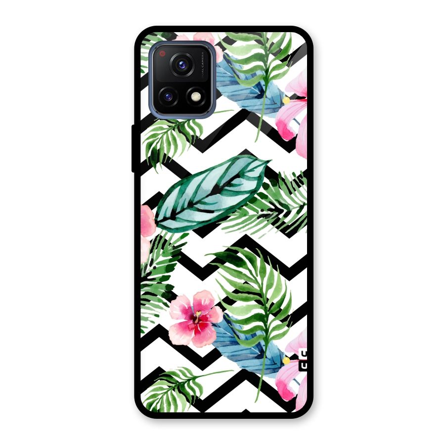 Modern Flowers Glass Back Case for Vivo Y72 5G