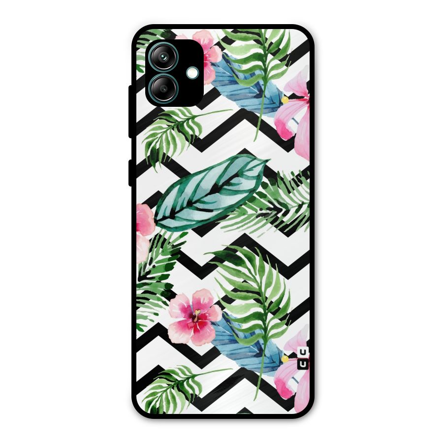 Modern Flowers Metal Back Case for Galaxy A04