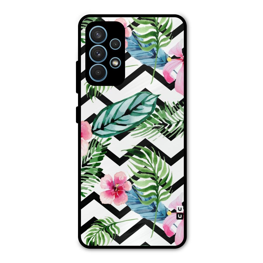 Modern Flowers Metal Back Case for Galaxy A32