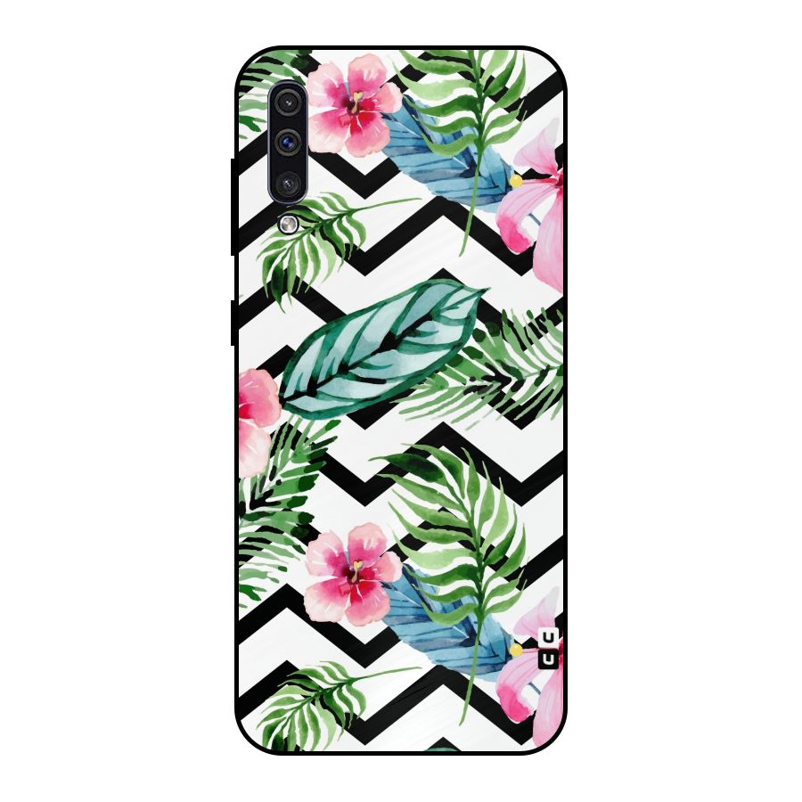 Modern Flowers Metal Back Case for Galaxy A50s