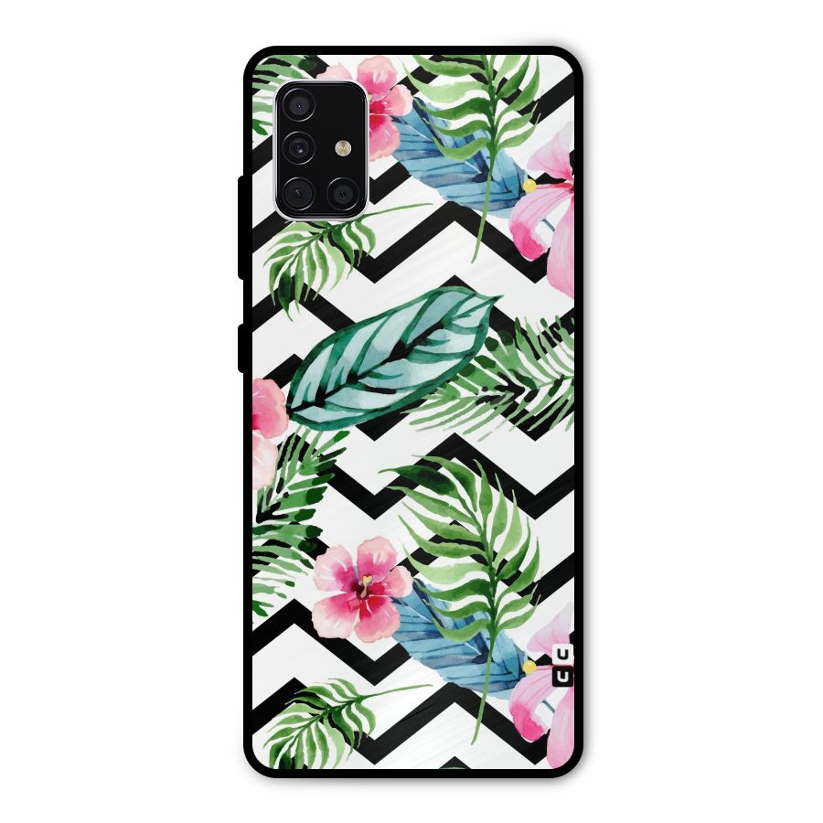 Modern Flowers Metal Back Case for Galaxy A51