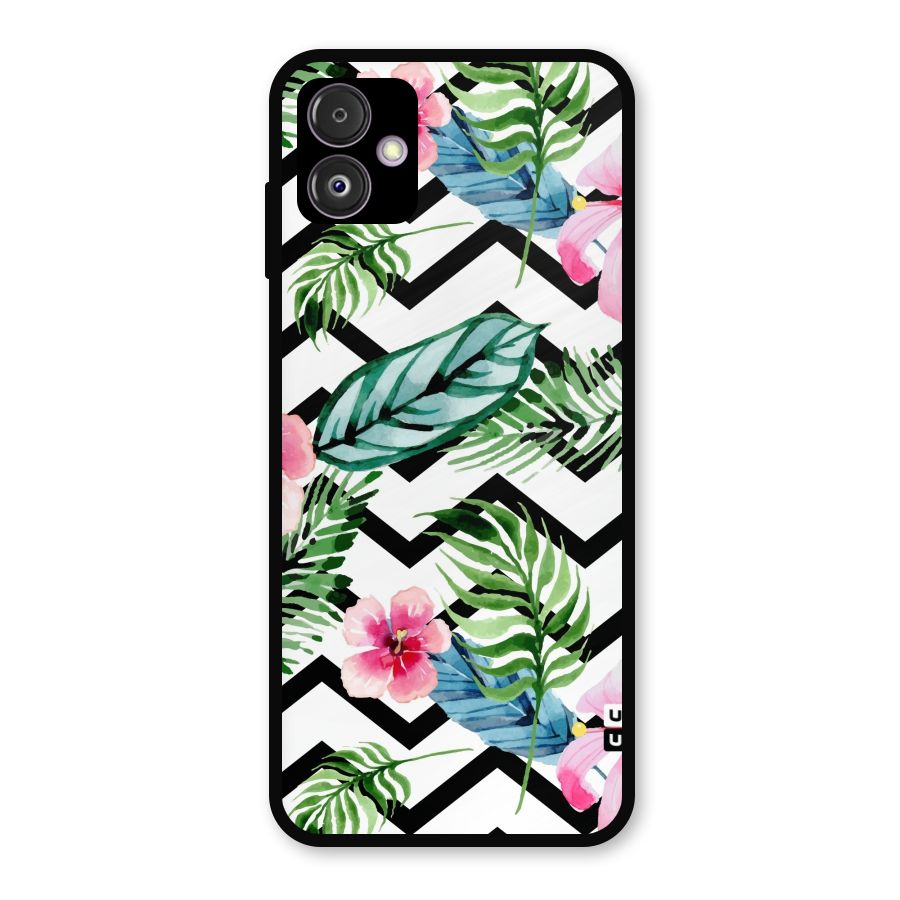 Modern Flowers Metal Back Case for Galaxy F14