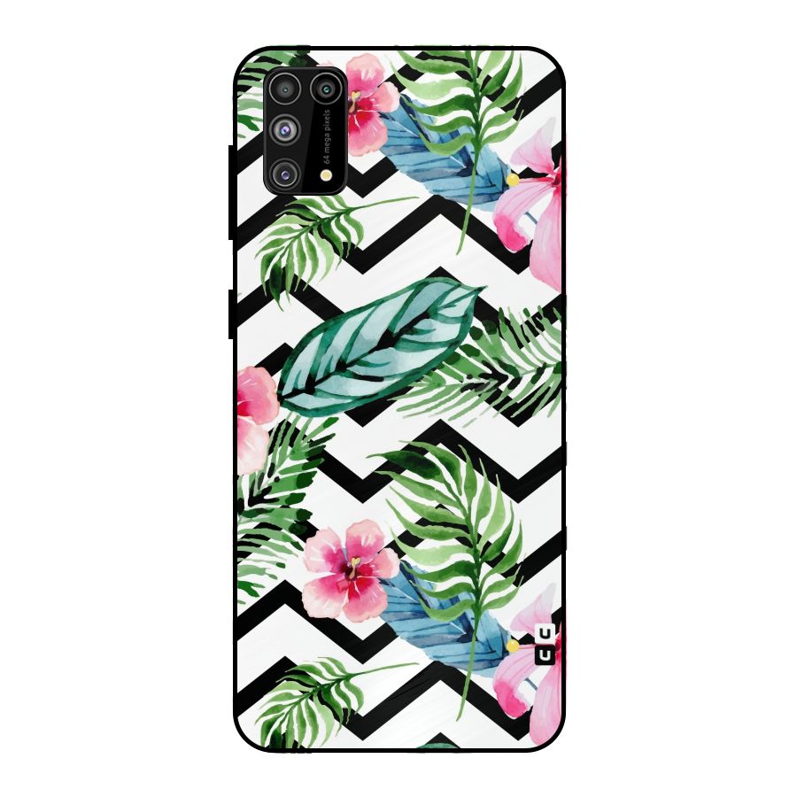 Modern Flowers Metal Back Case for Galaxy F41