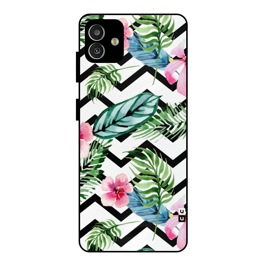 Modern Flowers Metal Back Case for Galaxy M13 5G