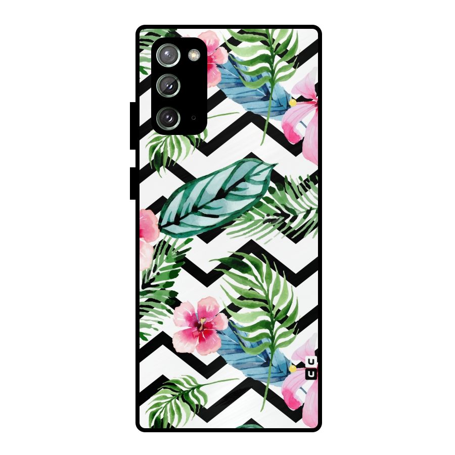 Modern Flowers Metal Back Case for Galaxy Note 20