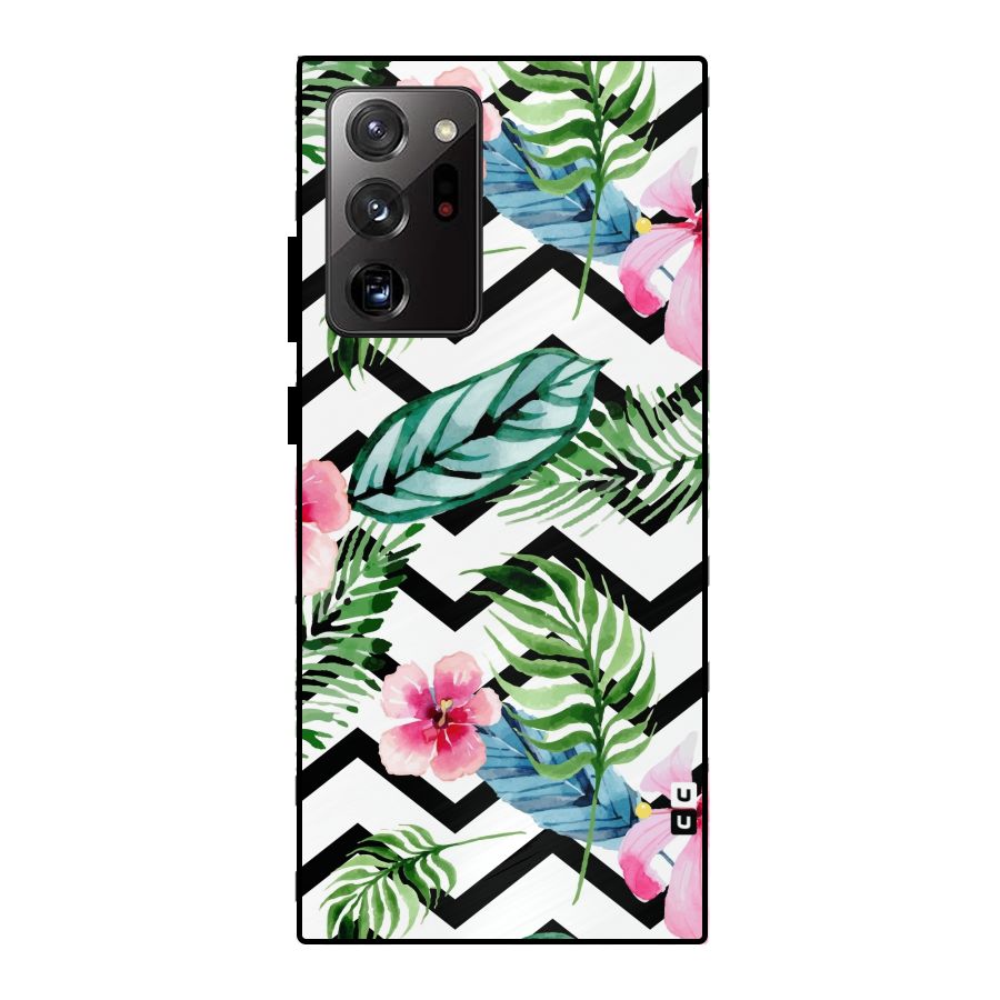 Modern Flowers Metal Back Case for Galaxy Note 20 Ultra 5G