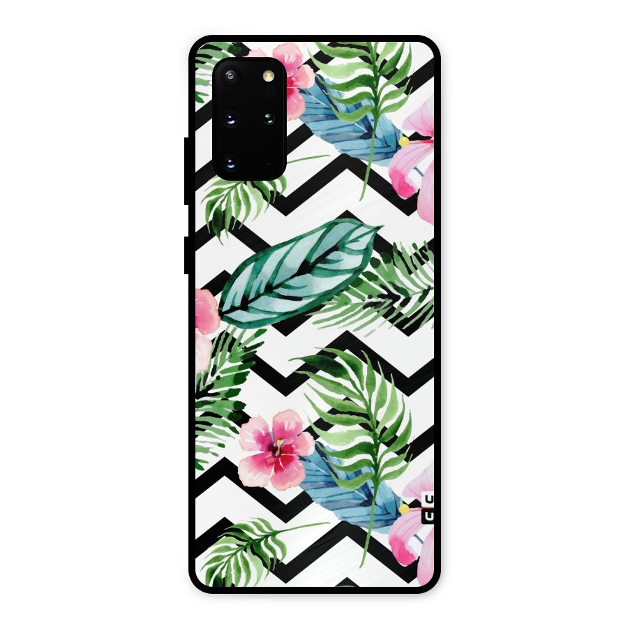 Modern Flowers Metal Back Case for Galaxy S20 Plus