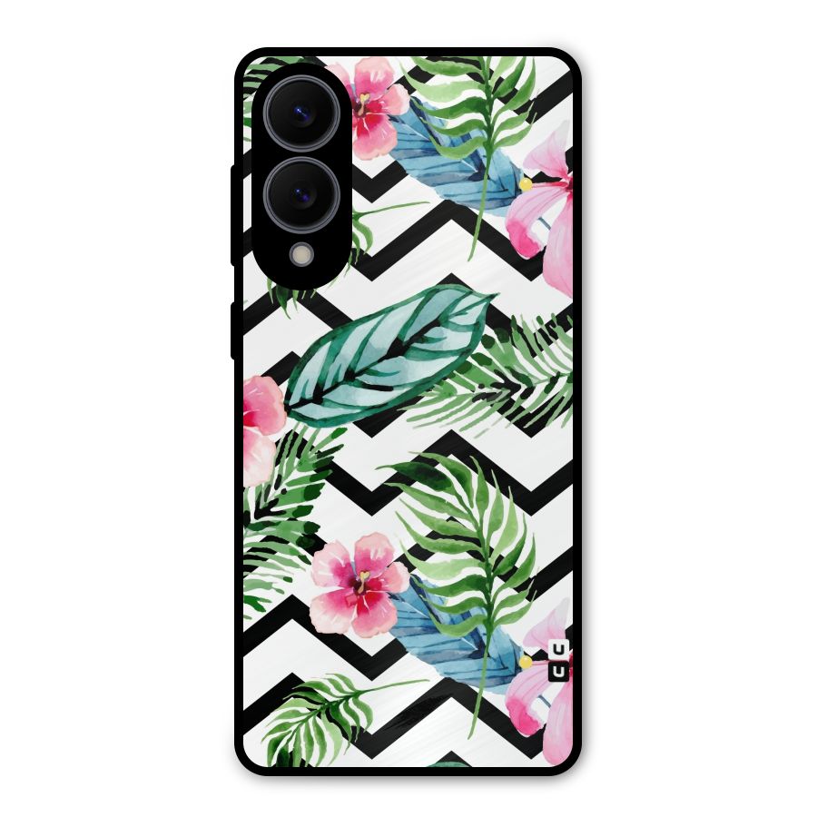 Modern Flowers Metal Back Case for Galaxy S25 Edge