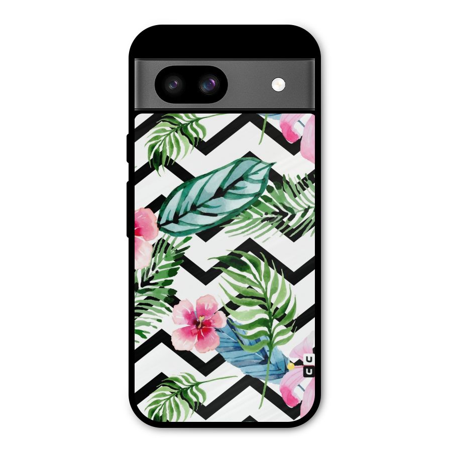 Modern Flowers Metal Back Case for Google Pixel 8a