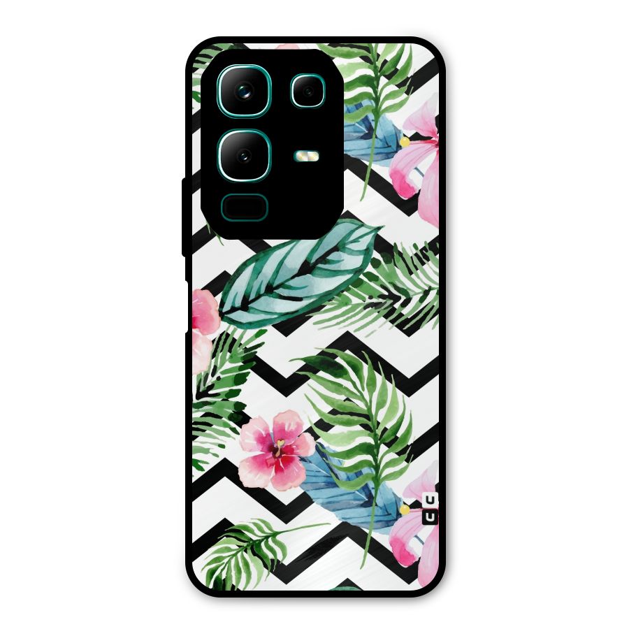 Modern Flowers Metal Back Case for Infinix Note 50x