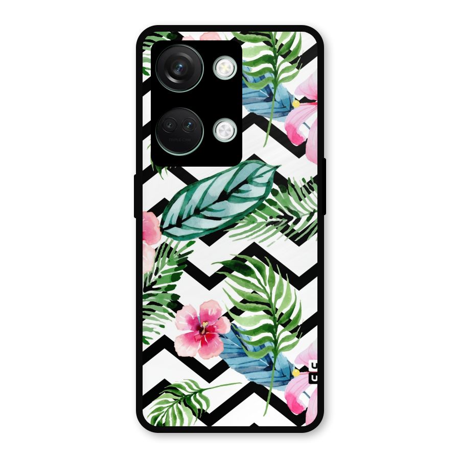 Modern Flowers Metal Back Case for OnePlus Nord 3