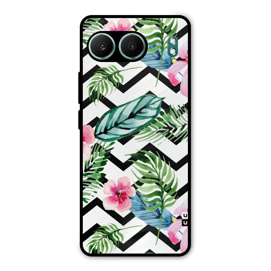 Modern Flowers Metal Back Case for OnePlus Nord 4