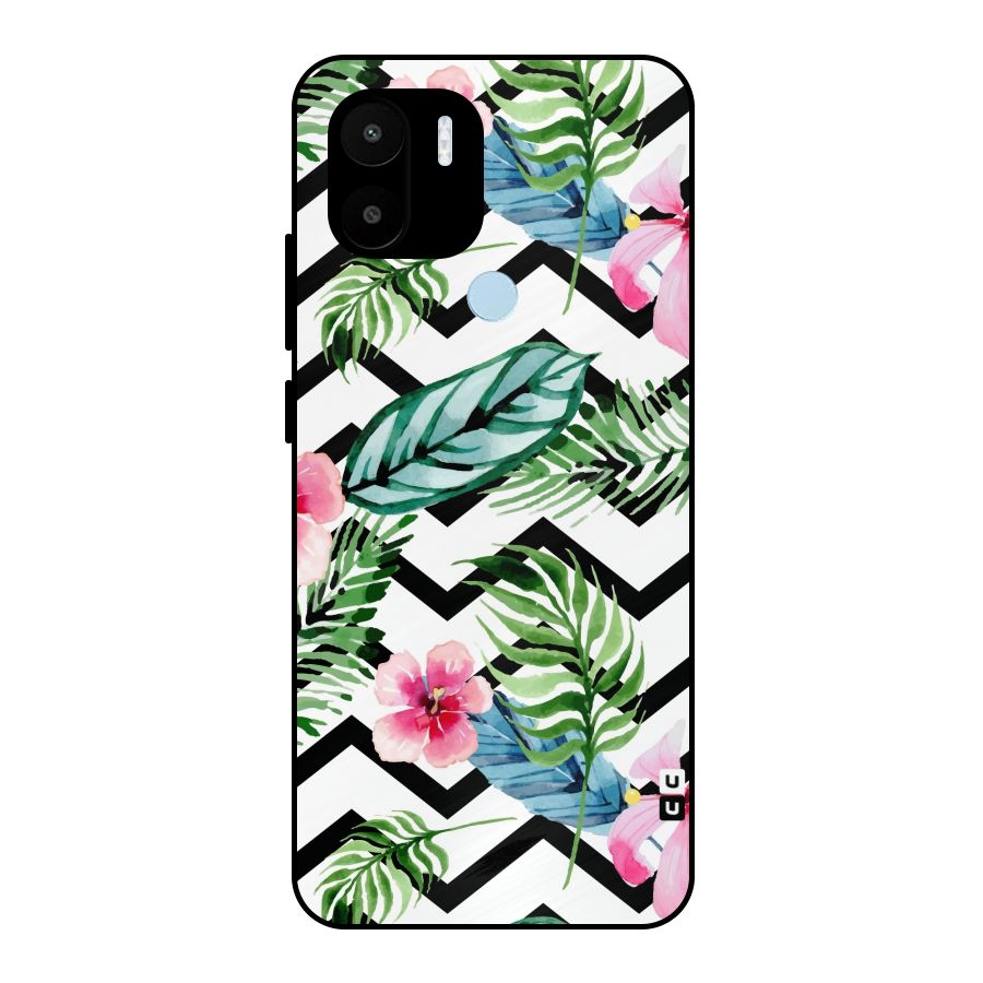 Modern Flowers Metal Back Case for Redmi A1+