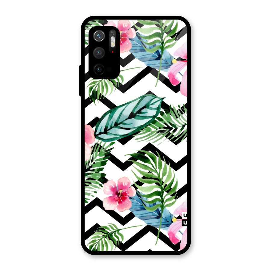 Modern Flowers Metal Back Case for Redmi Note 10T 5G