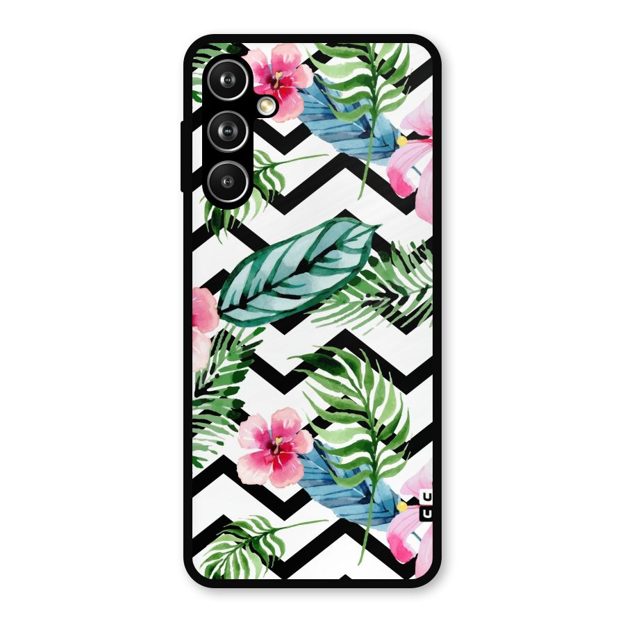 Modern Flowers Metal Back Case for Samsung Galaxy M54
