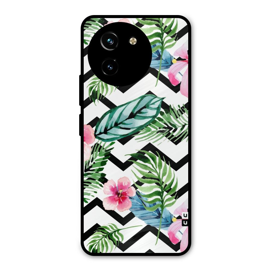 Modern Flowers Metal Back Case for Vivo T3x