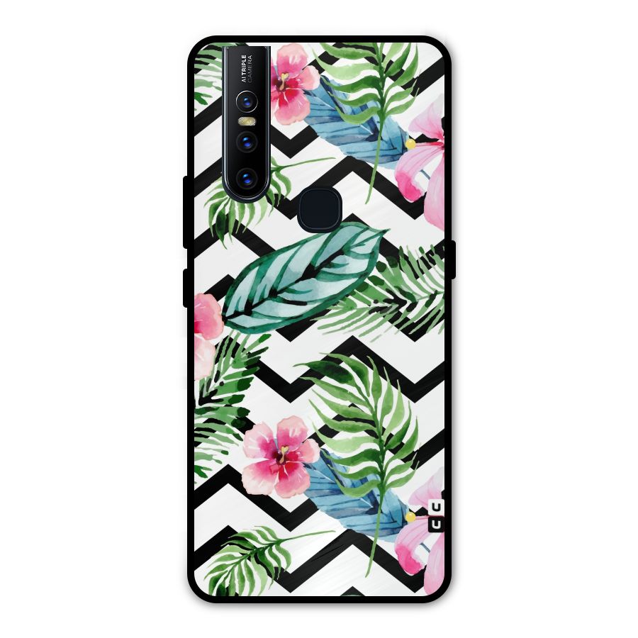 Modern Flowers Metal Back Case for Vivo V15
