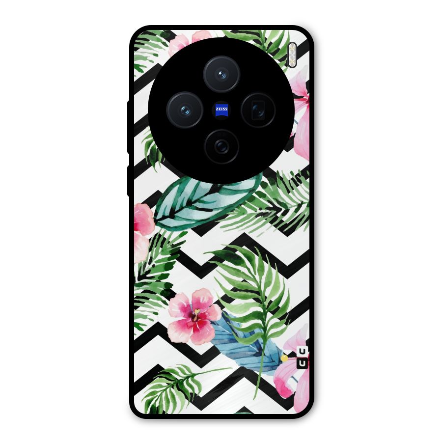 Modern Flowers Metal Back Case for Vivo X200