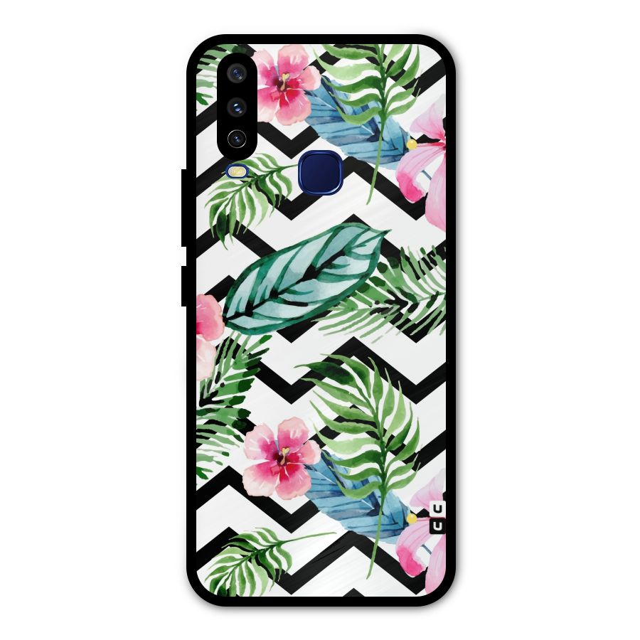 Modern Flowers Metal Back Case for Vivo Y15