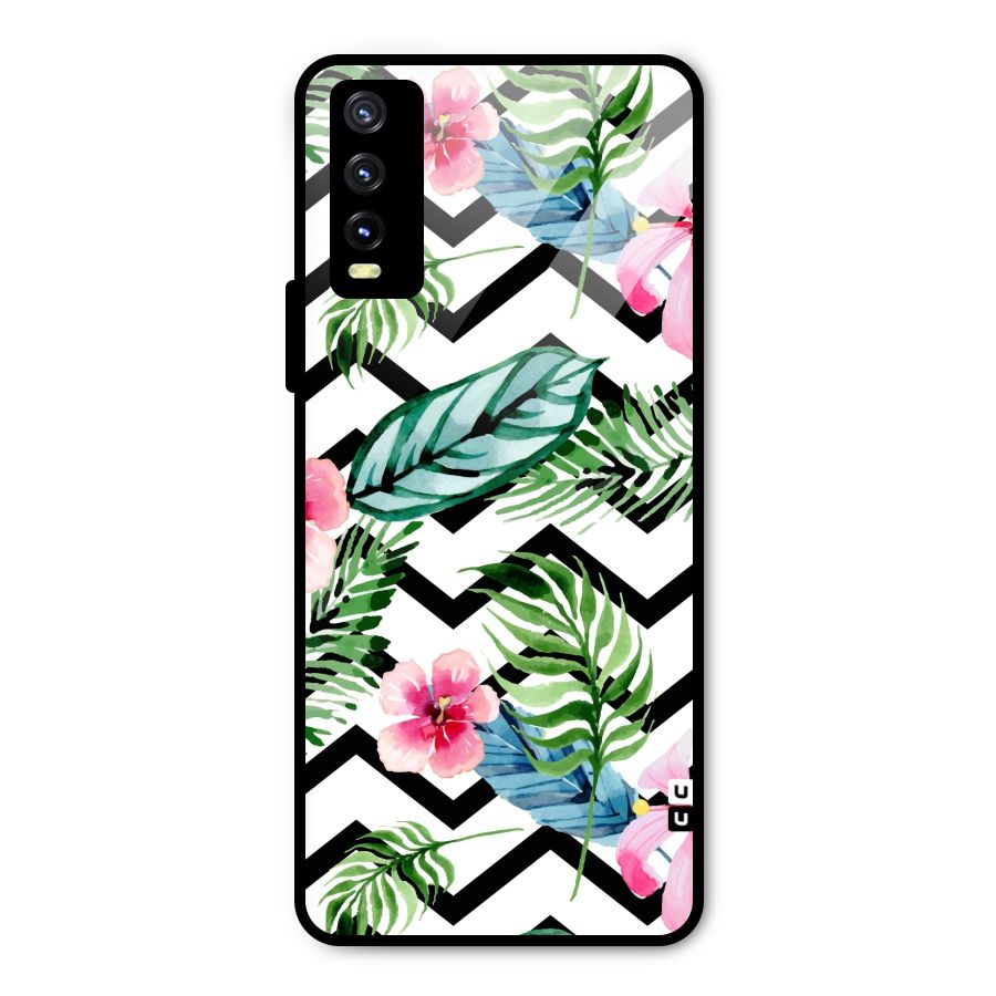 Modern Flowers Metal Back Case for Vivo Y20