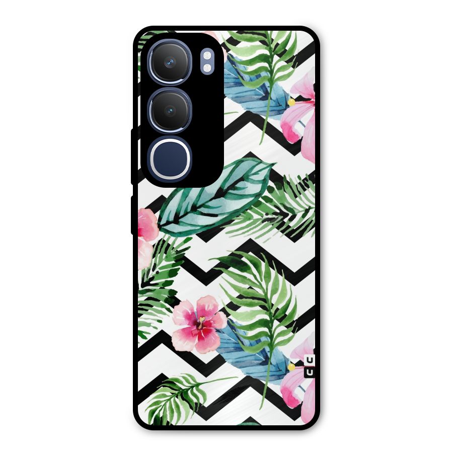 Modern Flowers Metal Back Case for Vivo Y29