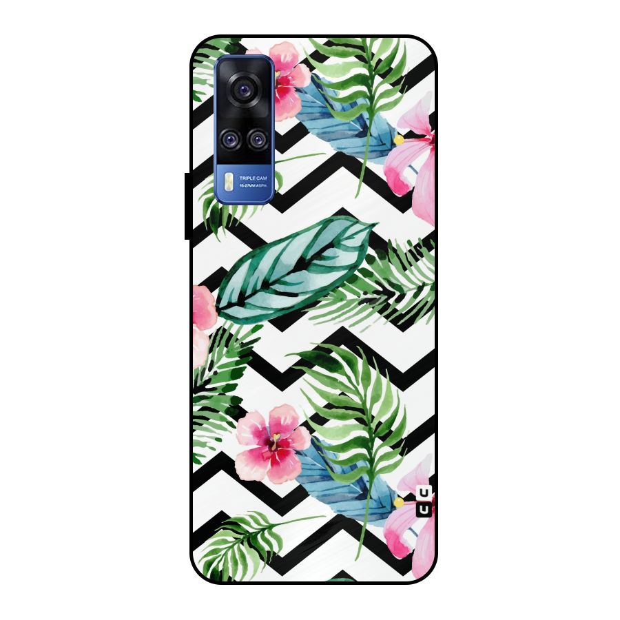 Modern Flowers Metal Back Case for Vivo Y51