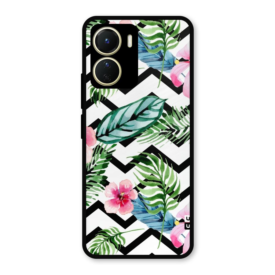 Modern Flowers Metal Back Case for Vivo Y56