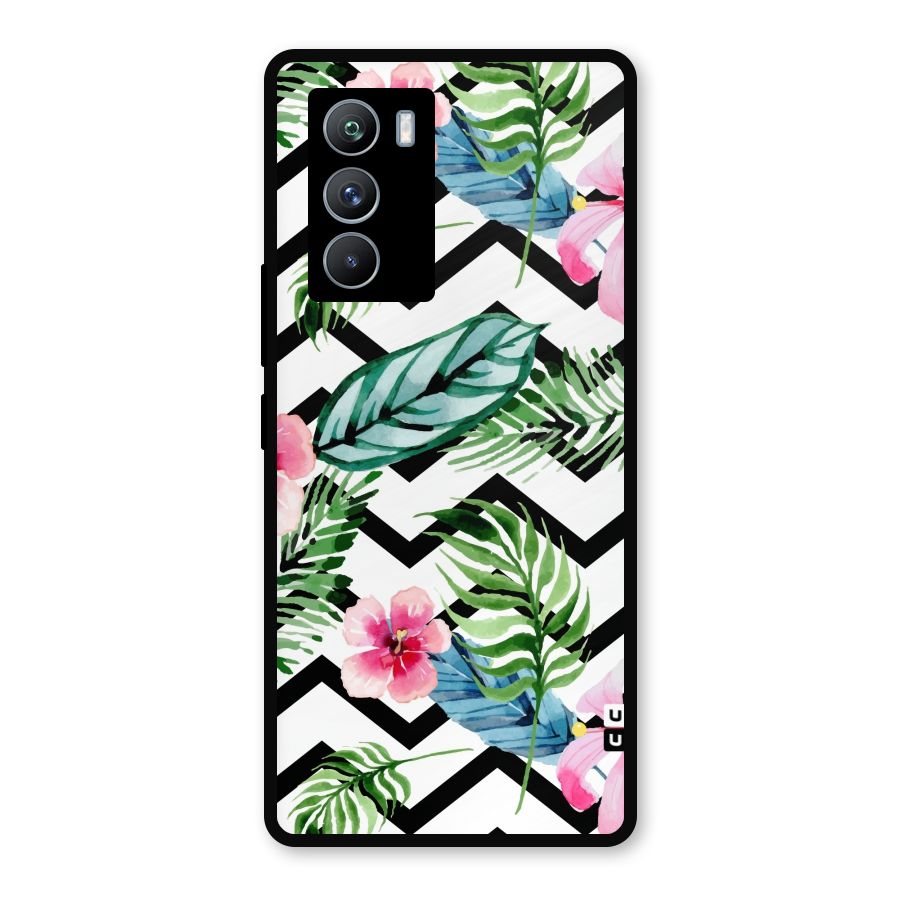 Modern Flowers Metal Back Case for iQOO 9 SE
