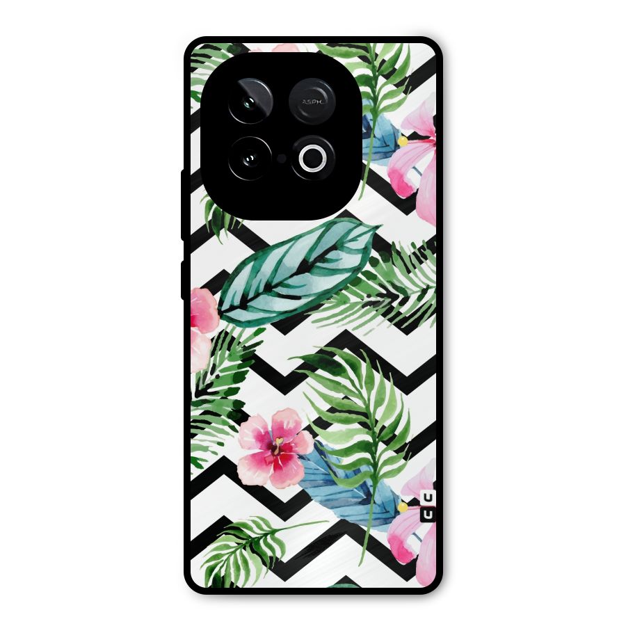 Modern Flowers Metal Back Case for iQOO Neo 10