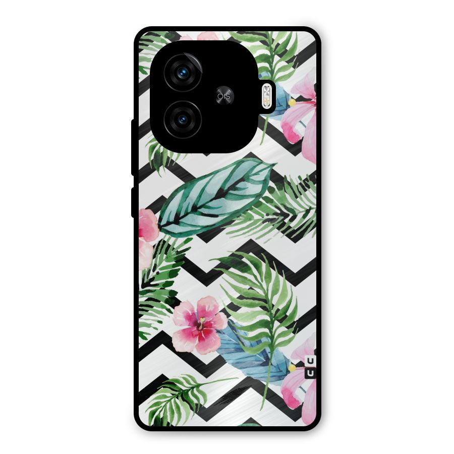 Modern Flowers Metal Back Case for iQOO Neo 10R