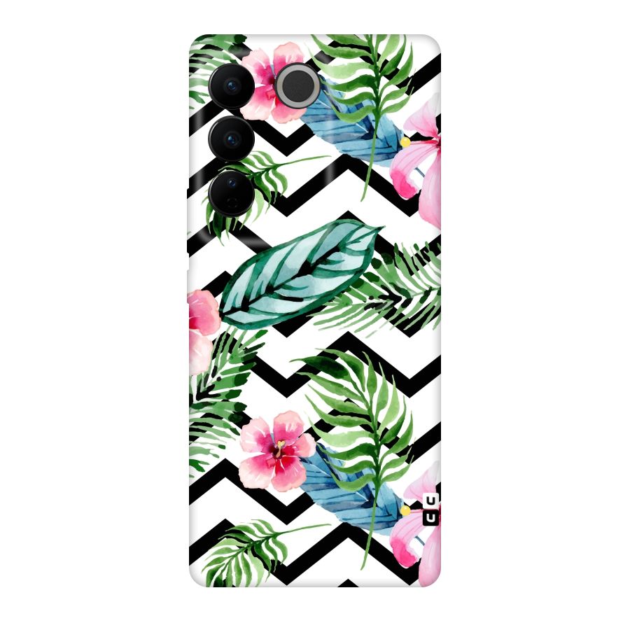 Modern Flowers Original Polycarbonate Back Case for Vivo V27