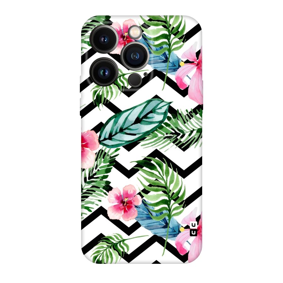 Modern Flowers Original Polycarbonate Back Case for iPhone 14 Pro
