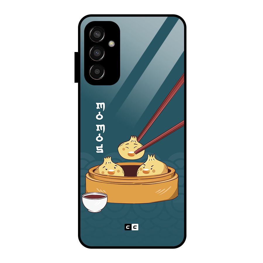 Momos Lover Glass Back Case for Galaxy F13