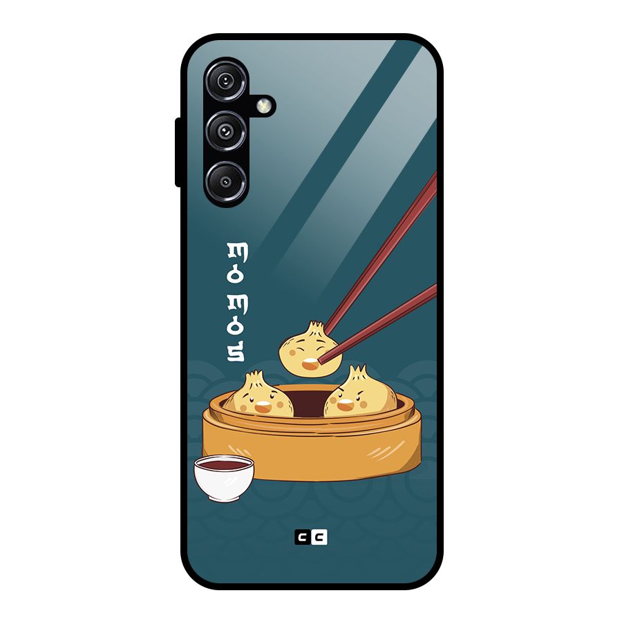 Momos Lover Glass Back Case for Galaxy M34 5G