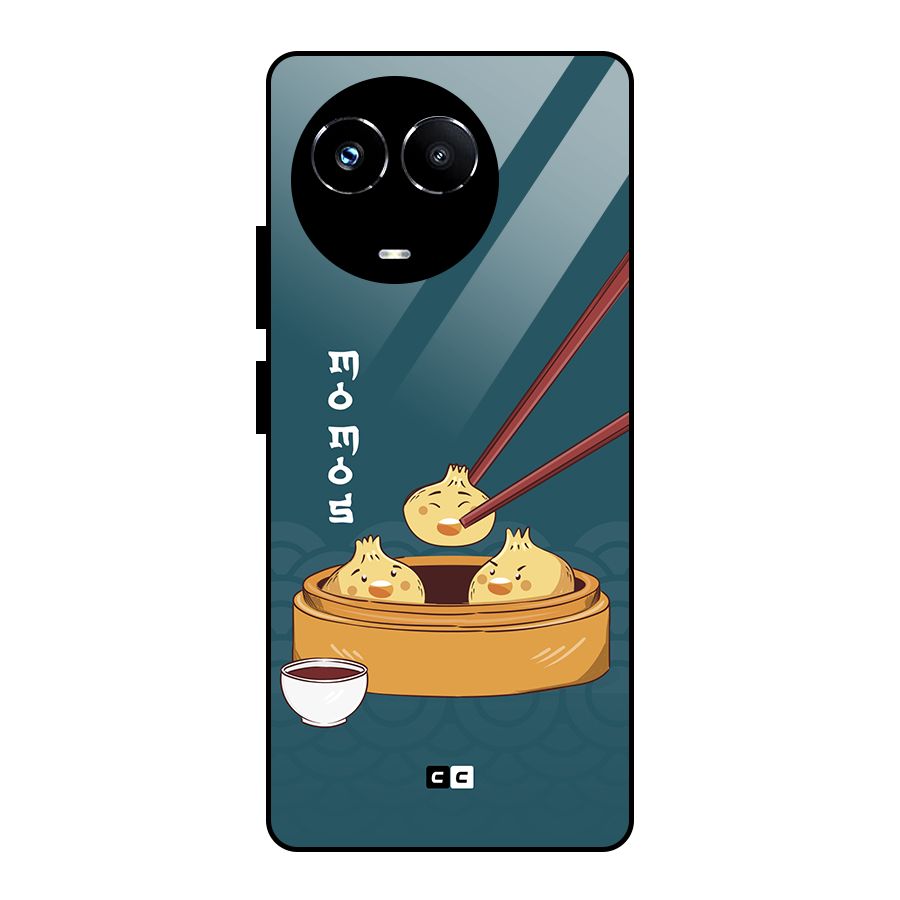 Momos Lover Glass Back Case for Realme Narzo 60X